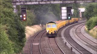 66565 Engineering Train and XC Turbostar at Loughborough 7724 [upl. by Midge]