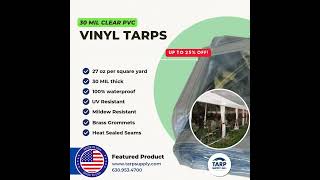 30 MIL CLEAR VINYL TARPS CLEAR PVC VINYL [upl. by Aisyla]