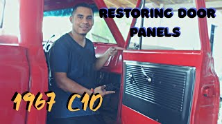 1967 c10 door panels restoration [upl. by Dragelin82]