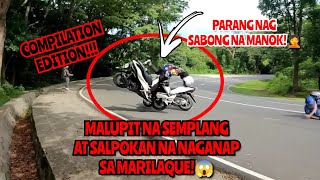 MALUPIT NA SEMPLANG AT SALPOKAN NA NAGANAP SA MARILAQUE COMPILATION VIDEO😱 everyone subscribe [upl. by Marsh]