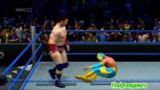 SVR 2011 Sin Cara vs Sheamus Gameplay [upl. by Dearr537]