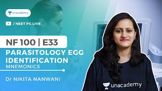 NF100  Fmge Top 100 Topics E33  Parasitology Egg Identification Mnemonics  Dr Nikita [upl. by Brandice]