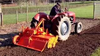 Massey Ferguson 35x With Howard Rotavator [upl. by Ednyl]