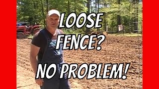 How to tighten fence with nothing but pliers [upl. by Hnaht]