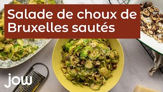 Recette de la salade de choux de Bruxelles sautés [upl. by Arabeila746]