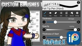 How To Make Custom Brushes in IbisPaint X┃Gacha StuClub Tutorial┃ [upl. by Ebsen]