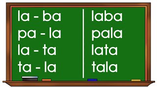 UNANG HAKBANG SA PAGBASA ARALIN 10  PANTIG quotLA NA TA AT DAquot [upl. by Pinebrook]