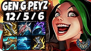 Jinx vs Kaisa ADC  Gen G Peyz  Patch 1421 Ranked Challenger EUW ✅ [upl. by Gregorio]