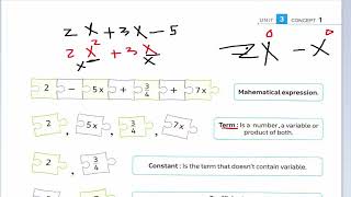 درس12 ماث السادس ابتدائى المعاصر unit 3 ترم اول algebraic expressions [upl. by Alejoa]