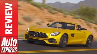 MercedesAMG GT C Roadster review  Storming convertible AMG let loose in Arizona [upl. by Biel]