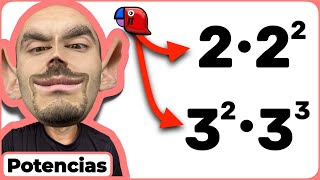 ✅ 👉 MULTIPLICACIÓN de POTENCIAS con diferentes exponentes explicado desde sus propiedades R910 [upl. by Ahcsrop]