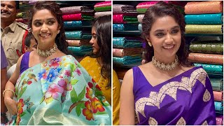 Keerthy Suresh at Mangalya Shoping Mall Opening  Keerthy at RTC cross Road  Keerthy Suresh [upl. by Lenuahs]