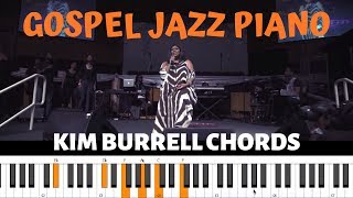 GOSPEl JAZZ PIANO  Kim Burrell Chords [upl. by Arikaahs]