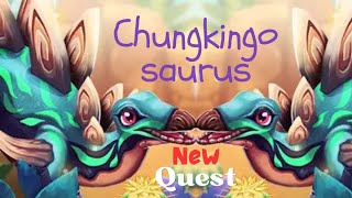 brand new quest and species Chungkingosaurus [upl. by Eenolem451]