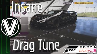 Forza Horizon 5  CRAZY RIMAC Drag Build And Tune Forza Horizon 5 Guides [upl. by Bundy]