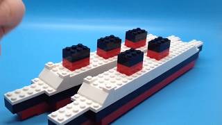 OLD How to build a LEGO Queen Mary and Queen Elizabeth [upl. by Zoller]