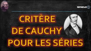 🔴MATHSCLIC COURS  CRITÈRE DE CAUCHY POUR LES SÉRIES  DÉFINITION ET EXEMPLE  SÉRIE HARMONIQUE [upl. by Lipson]