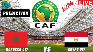 Morocco vs Egypt CAF U17 Africa Nations Cup 2024 Qualifiers Commentary Score amp Highlights [upl. by Arehc358]