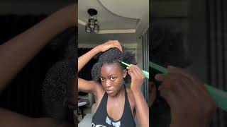 Finger coils FingerCoils NaturalHair CurlyHairstyles EasyUpdo updohairstyle [upl. by Trilly]