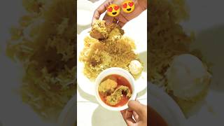 Chicken Biryani r Chicken Chaap 😍 food biryani feedpage trending chickenchaap chickenbiryani [upl. by Akvir]