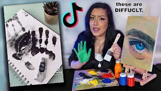 These Tiktok Art Challenges Are NOT For the Weak [upl. by Brooke]