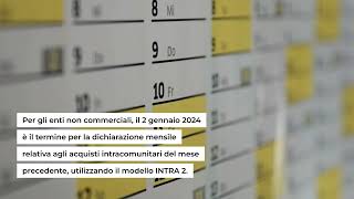 Gennaio 2024 anno nuovo scadenze fiscali nuove tutte le date da segnarsi [upl. by Sutton]