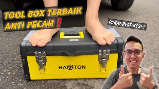 TOOL BOX TERBAIK TAHAN PECAH PAKAI PLAT BESI DAN MUAT BANYAK  HASSTON TOOL BOX [upl. by Yblek]