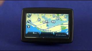 TomTom VIA 1435 M incar GPS video review [upl. by Icken]