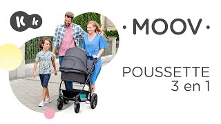 Poussette 3 en 1 MOOV Kinderkraft  jusqu’à 22 kg  avec siègeauto [upl. by Irat]