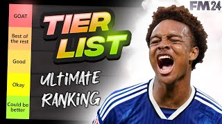 The ULTIMATE FM24 Wonderkid Tier List  Football Manager 2024 Wonderkids [upl. by Meghan]