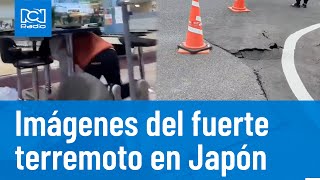 Imágenes del terremoto que golpeó la costa de Japón [upl. by Iznik]