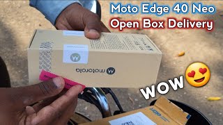 Moto Edge 40 Neo Flipkart Sale Unit  Open box delivery moto edge 40 neo unboxing [upl. by Noret588]