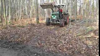 Deutz 5006 A beim Holzrücken [upl. by Htebazil156]