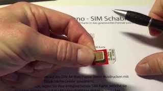 SIM zu NANO SIM schneiden es geht ganz leicht [upl. by Sammie]