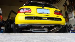 Hks hipower exhaust on k24a2 [upl. by Tomchay]