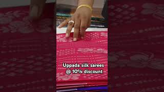 Uppada silk sarees WhatsApp 9550909505uppadapattusareesonlineshoppingwithprices puresilk [upl. by Katy66]