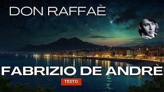 Fabrizio De Andrè  Don Raffaè  Testo e Traduzione [upl. by Mariska585]