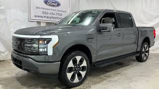 Carbonized Grey 2023 Ford F150 Lightning Platinum Review [upl. by Ruddy]