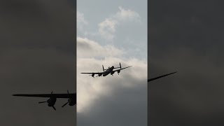 Witness History Being Made Watch the BBMF Lancaster Fly Over Elstree Aerodrome [upl. by Couhp]