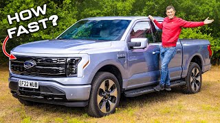 New Ford F150 Lightning REVIEW with 060mph test [upl. by Alled]