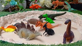 find and Clean dinosaur animals Jurassic world evolusion 2 stegosaurus Corythosaurus spinosaurus1 [upl. by Kcirdaed]