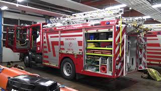 Shropshire Fire amp Rescue Service  Shrewsbury HQ Community Fire Station Turnout Tones Demo UK [upl. by Tore]