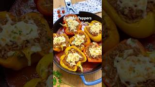 Stuffed Peppers 🫑 🧀 One Pan Meal [upl. by Cr]