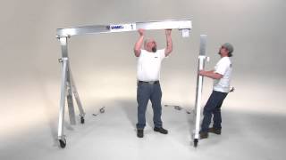 Spanco Aluminum Gantry Cranes  How to Assemble [upl. by Doowle]