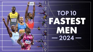 Year End Review  Top 10 FASTEST MEN In 2024 [upl. by Berny646]