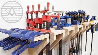 DIY Universal Clamp Rack  Woodworking [upl. by Eutnoj593]