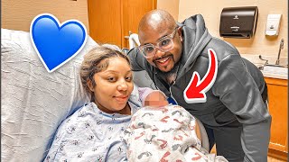 Meeting Our Baby Boy For The First Time Live Birth [upl. by Schaffer559]