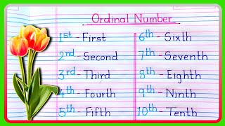 Ordinal numbers  Ordinals number 1 to 20  1 to 20 ordinal number Ordinals 1 to 20  Ordinals [upl. by Mallory289]