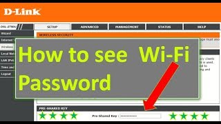 How to see pre shared key or wifi password of a dlink router Dsl [upl. by Hoehne811]