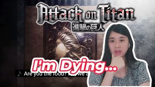 FIRST TIME REACTION TO ATTACK ON TITAN OPENING 19 THE RUMBLING RED SWAN ETC WITH SUBTITLE [upl. by Suiramed880]